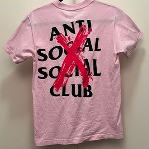 Pink Anti Social Social Club Cancelled T-shirt